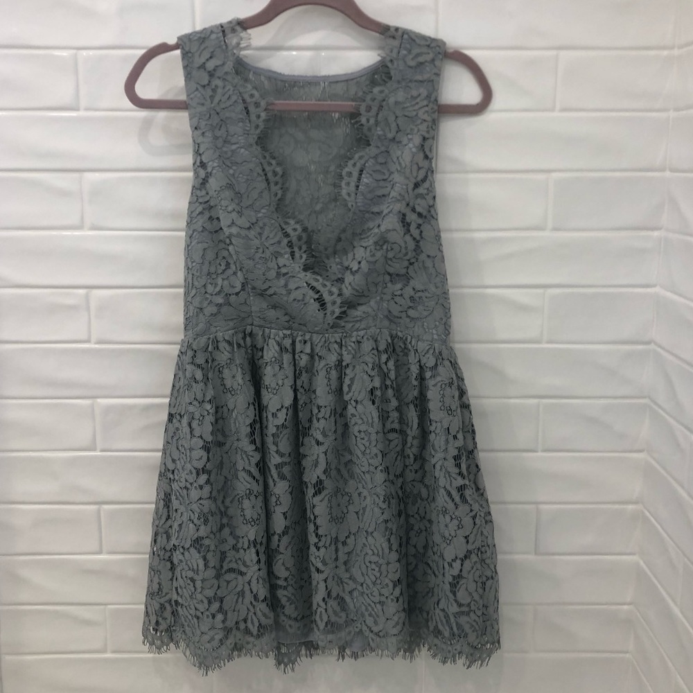 Lauren Vintage Blue Skater Dress - Picture 4 of 8